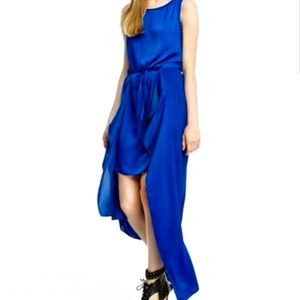 BCBGMAZAZRIA Urika Royal Blue High-Low Dress